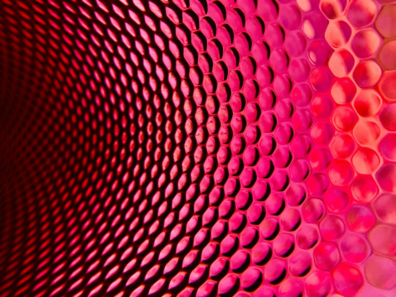 Honeycomb effect or pattern in pink